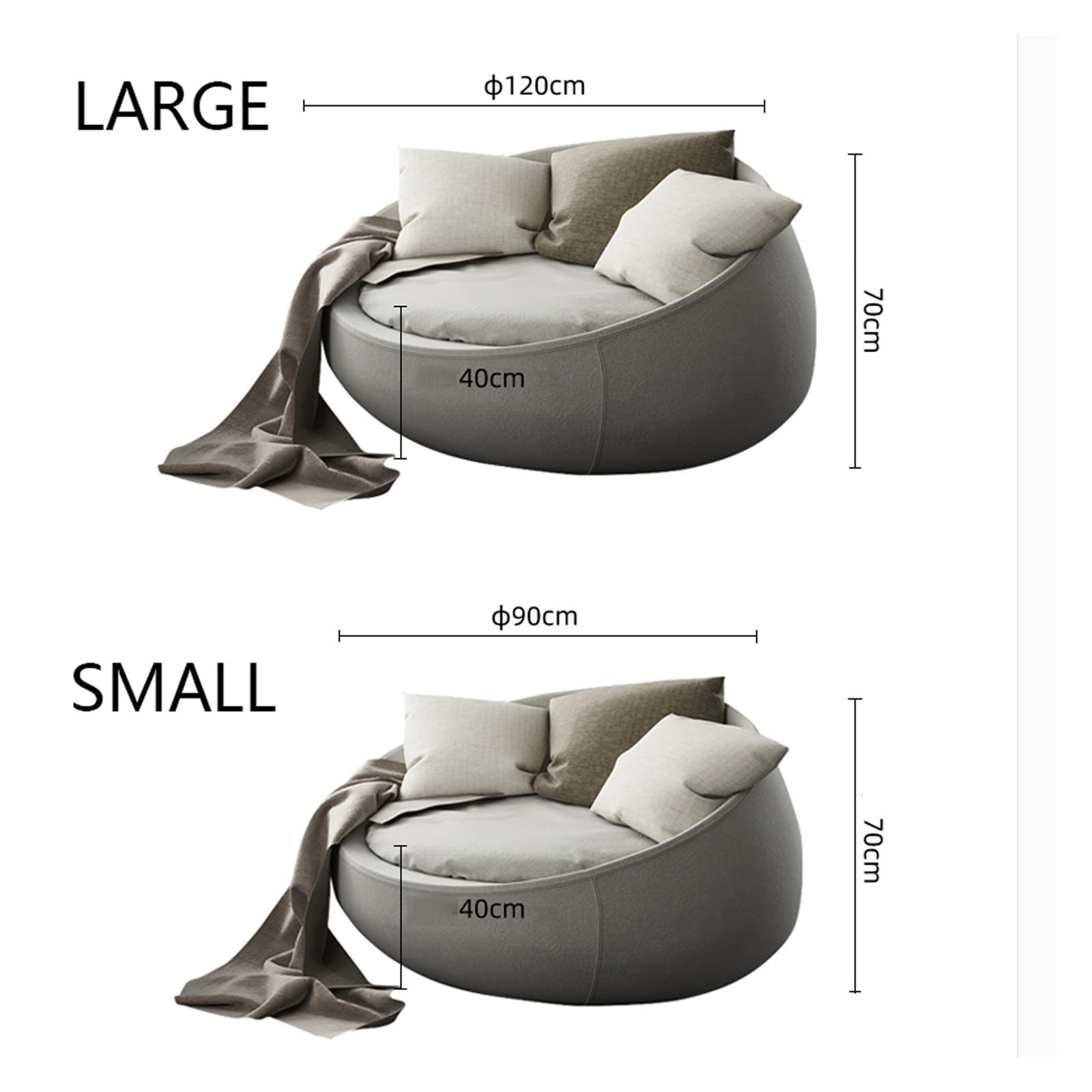 Amazon.co.jp: ラウンドソファエッグシングルチェアシンプルダウン